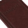 Обложка на паспорт «Passport». Цвет коричневый