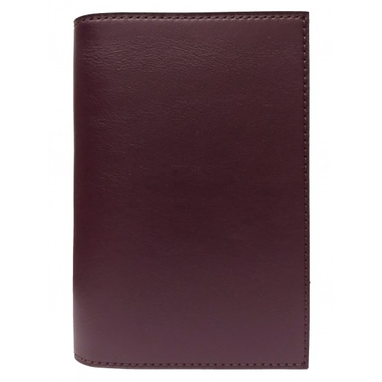 Обложка для паспорта с карманами «Классика». Цвет бордо