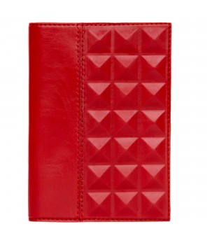 Обложка на паспорт «Геометрия». Цвет красный