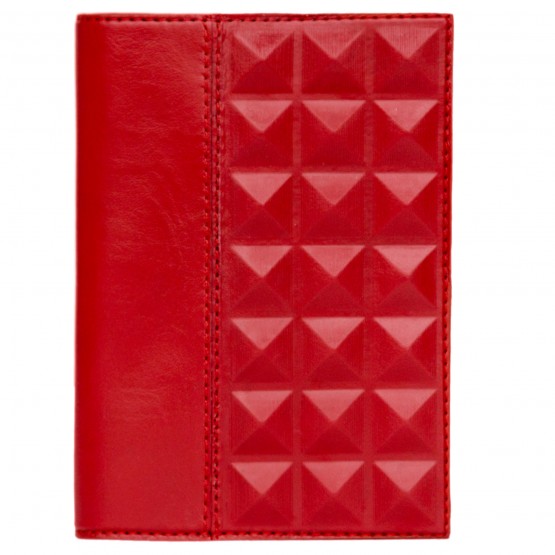 Обложка на паспорт «Геометрия». Цвет красный
