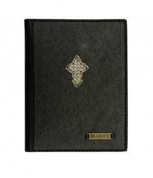 Обложка для паспорта «Крест». Цвет коричневый