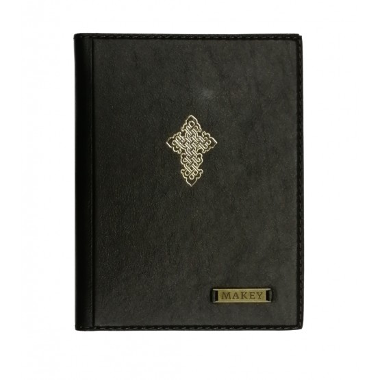 Обложка для паспорта «Крест». Цвет коричневый