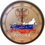 Плакетка "Герб России" на щите 19 х 18 см
