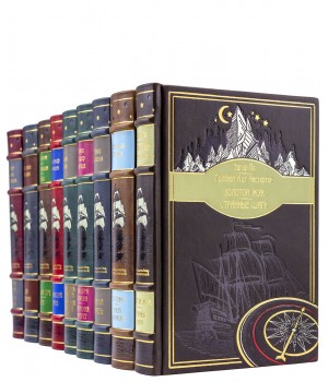 Русские народные сказки, подарочная книга в кожаном переплете