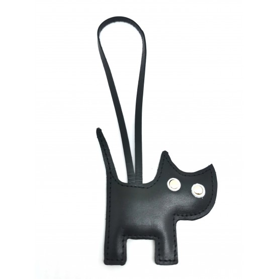 Брелок для сумки "Кошка-2". Цвет черный