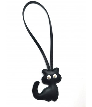Брелок для сумки "Кошка-3". Цвет черный Брелок для сумки "Кошка-3". Цвет черный