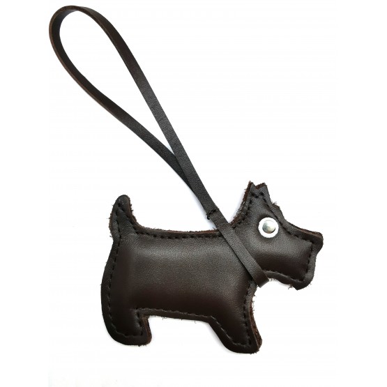 Брелок для сумки «Терьер». Цвет коричневый