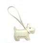 Брелок для сумки «Терьер». Цвет молочный