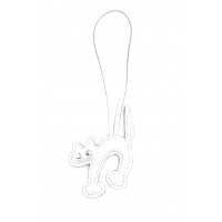 Брелок для сумки «Кошка». Цвет белый