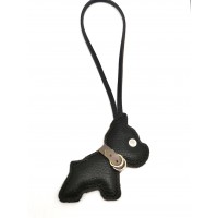 Брелок для сумки «Бульдог». Цвет коричневый