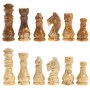 Шахматы декоративные "Узоры" доска 30х30 камень оникс ракушечник