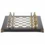 Шахматы "Греко-Римская война" 32х32 см офиокальцит мрамор