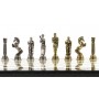 Шахматы настольные "Греко-Римская война" 32х32 см камень змеевик мрамор 120803