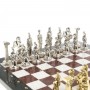 Шахматы декоративные "Восточные" доска 40х40 см каменная лемезит мрамор фигуры металл