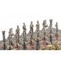Шахматы подарочные "Римские легионеры" доска каменная 32х32 см фигуры металлические