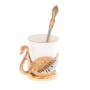 Кофейная чашка "Белый лебедь" фарфор 80 мл в подарочной упаковке Златоуст 121867
