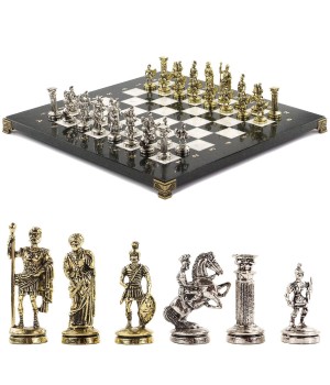 Шахматы "Римские воины" 36х36 см мрамор