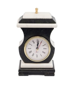 Часы со шкатулкой "Ретро" мрамор змеевик 117503