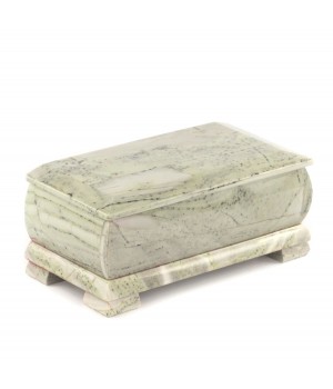 Шкатулка для денег "Купюра" камень офиокальцит 18,5х9х8 см