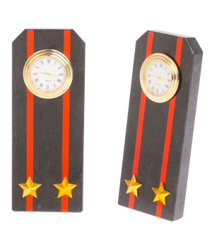 Часы "Погон подполковник МП ВМФ" из змеевика 113510