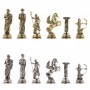 Шахматы "Римские лучники" 28х28 см из мрамора