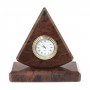 Настольные часы "Треугольник" камень обсидиан 122141