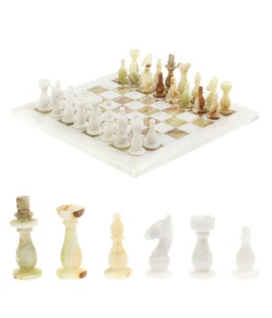 Шахматы из оникса "Стандарт" доска 30х30 см люкс оникс мрамор 127325