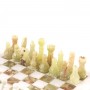 Настольные шахматы "Стандарт" доска 30х30 см камень оникс мрамор 121662
