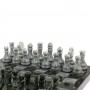 Шахматы из камня "Традиционные" доска 38х38 см мрамор, змеевик / Шахматы настольные / Набор шахмат / Шахматы сувенирные