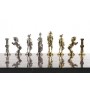 Шахматы с эксклюзивными фигурами "Отечественная война 1812 г." доска 40х40 см из камня лемезит