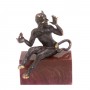 Бронзовая статуэтка "Чертик" на подставке из лемезита 126794