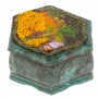 Каменная шкатулка "Хозяйка медной горы осень" 14х12,5х7 см 125985
