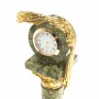 Настольные часы "Капитель" камень змеевик 113100