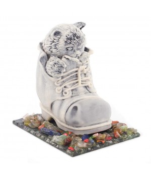 Сувенир "Кот в ботинке" из мрамолита 119817
