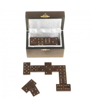 Настольная игра Домино из натурального камня обсидиан Настольная игра Домино из натурального камня обсидиан