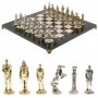 Шахматы подарочные "Великая Отечественная война" из лемезита и мрамора доска 40х40 см 129838