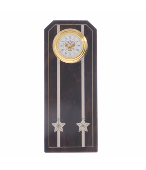 Подарочные часы "Погон подполковник" камень обсидиан Подарочные часы "Погон подполковник" камень обсидиан