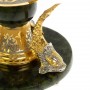 Икорница с тремя стопками "Три кита" нефрит 129319
