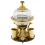 Икорница с тремя стопками "Три кита" нефрит 129319