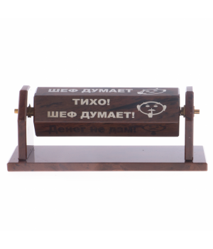 Шефик шестигранный из обсидиана - недорогой подарок руководителю на стол