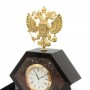 Настольный набор "Герб" из конгломерата с бюваром и лотком А4 126936