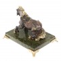Статуэтка "Конь тяжеловоз" камень змеевик 130119