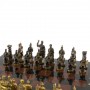 Подарочные шахматы из бронзы "Римские" доска 44х44 см натуральный камень