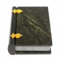 Декоративная шкатулка "Книжка" камень змеевик средняя 11x14x4 см