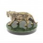 Бронзовая статуэтка "Амурский тигр" на подставке из нефрита 127111