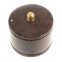 Шкатулка круглая из коричневого обсидиана 5,5х5,5х5,5 см 122965