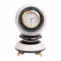 Сувенирные часы "Антистресс" 10 см из белого мрамора / часы декоративные / кварцевые часы / интерьерные часы / подарочные часы