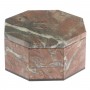 Шкатулка восьмиугольная из креноида 10,5х10,5х5 см / шкатулка для ювелирных украшений / для хранения бижутерии / шкатулка из камня
