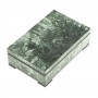 Каменная шкатулка для хранения украшений из натурального серафинита 13,5х8,5х4см