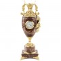 Интерьерная ваза с часами "Виноград" камень креноид бронза 120186